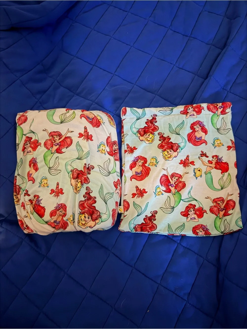 Scoots Under The Sea Ariel Standard Fitted Crib Sheet VGUC